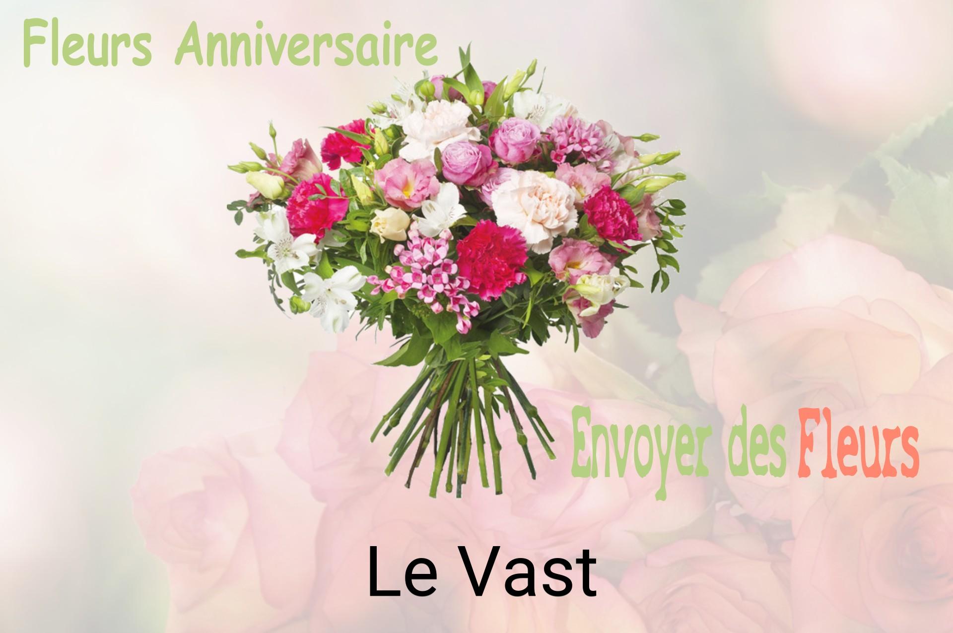 Bouquet de fleurs d’anniversaire livré à Le Vast